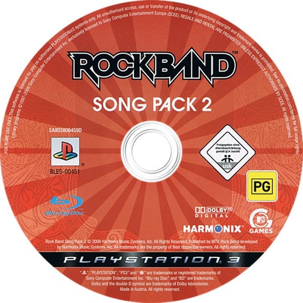 Rock Band - Song Pack 2 — support-texture (EU)