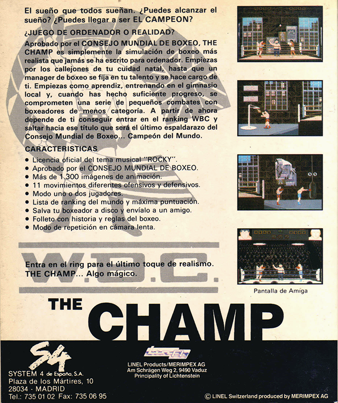 Champ, The — box-2D-back (SP)