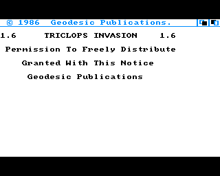 Triclops Invasion — sstitle (WOR)