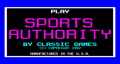 Sports Authority — sstitle (WOR)