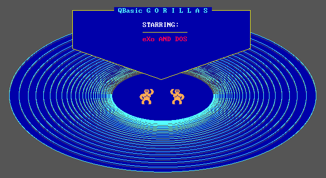 QBasic Gorillas: The Deluxe Edition — ss (WOR)