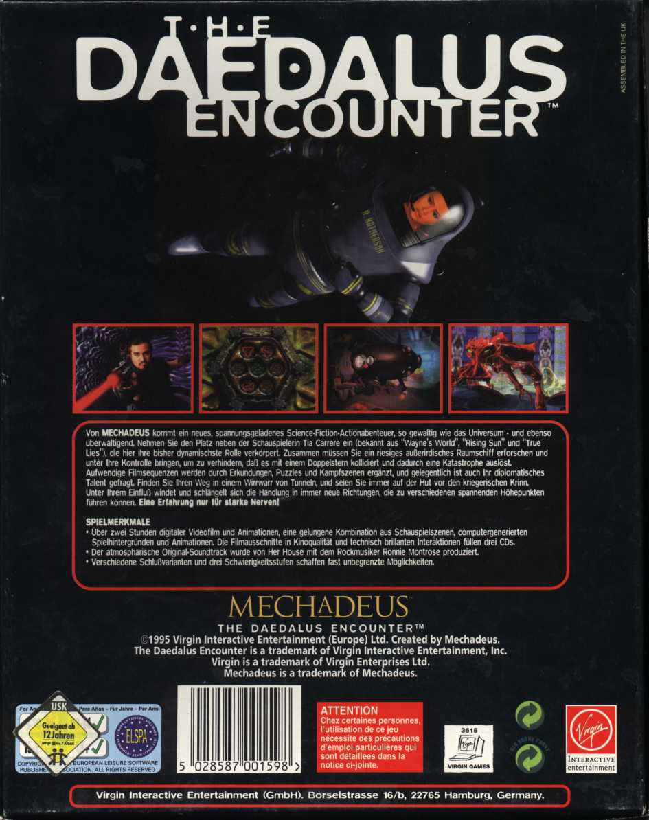 The Daedalus Encounter — box-2D-back (DE)
