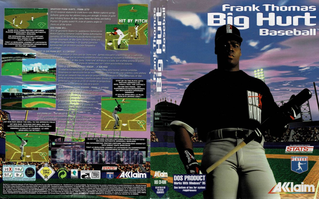 Frank Thomas Big Hurt Baseball — box-texture (EU)