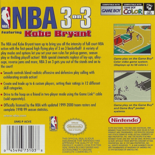 Nba 3 On 3 Featuring Kobe Bryant — box-2D-back (US)