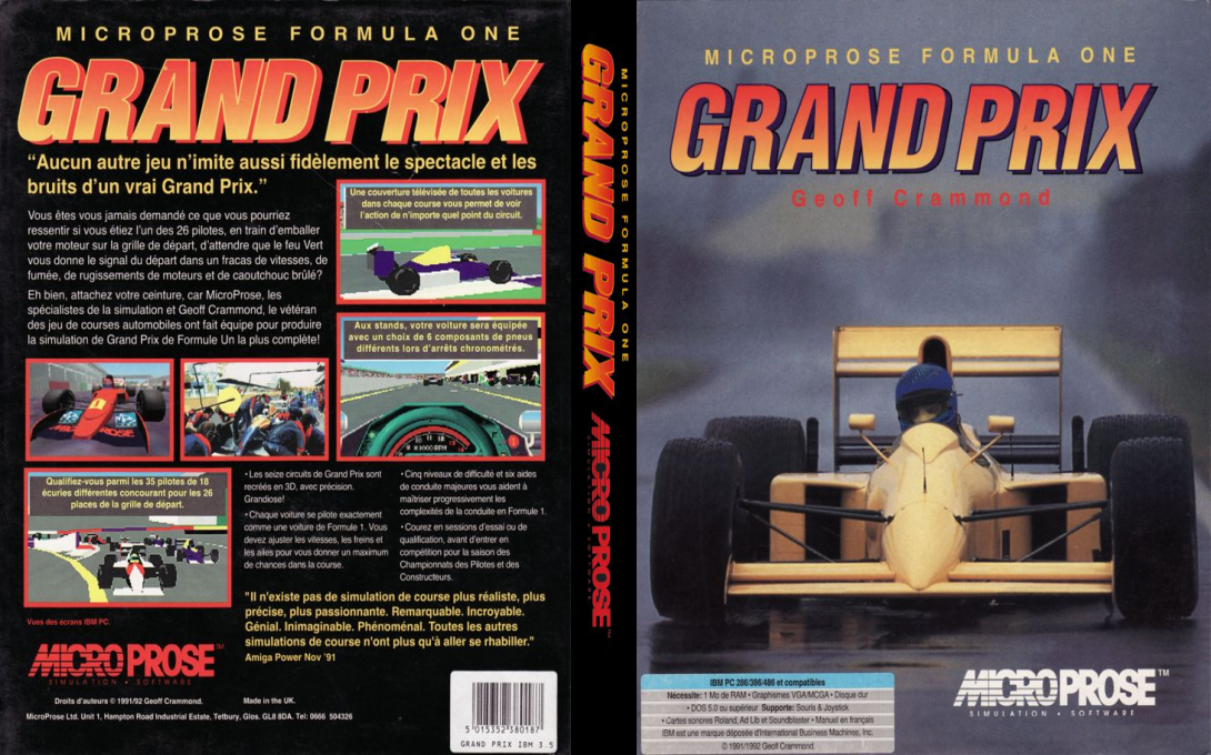 Microprose Formula One Grand Prix — box-texture (FR)