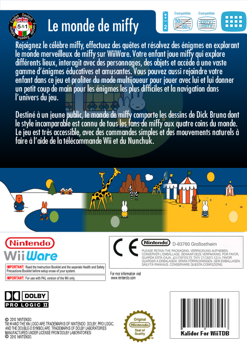 Monde De Miffy, Le — box-2D-back (US)