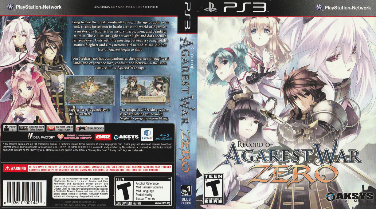 Agarest Senki Zero — box-texture (US)