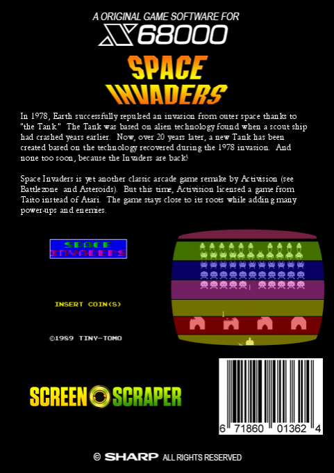 Space Invaders — box-2D-back (SS)