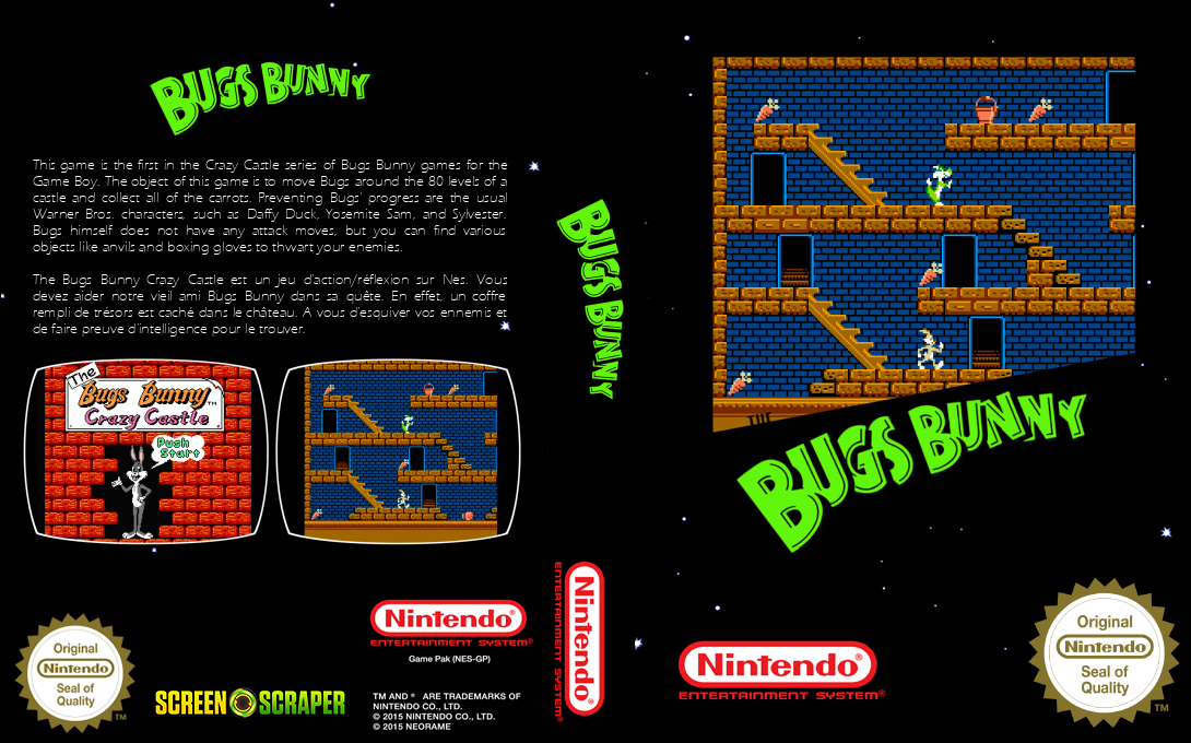 Tiny Toon 3 - Crazy Castle — box-texture (SS)