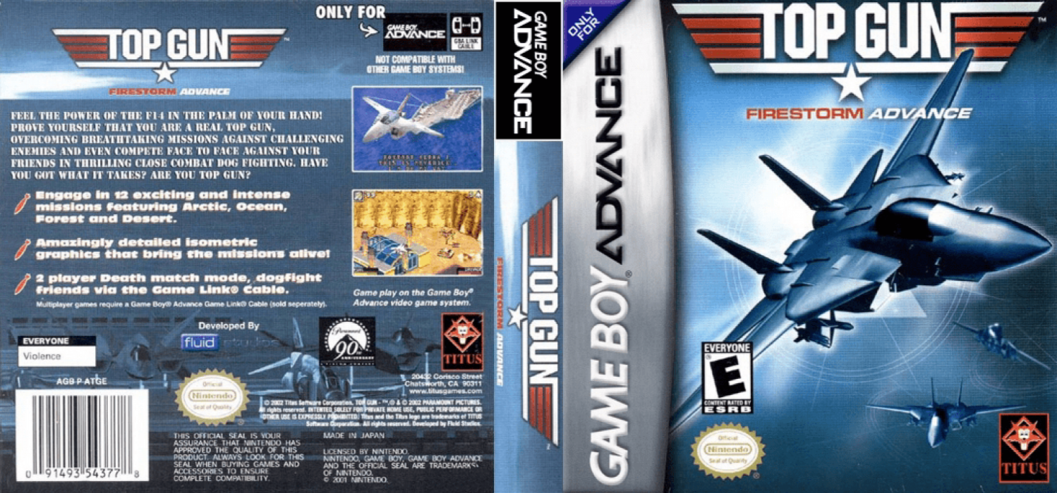 Top Gun - Firestorm Advance — box-texture (US)