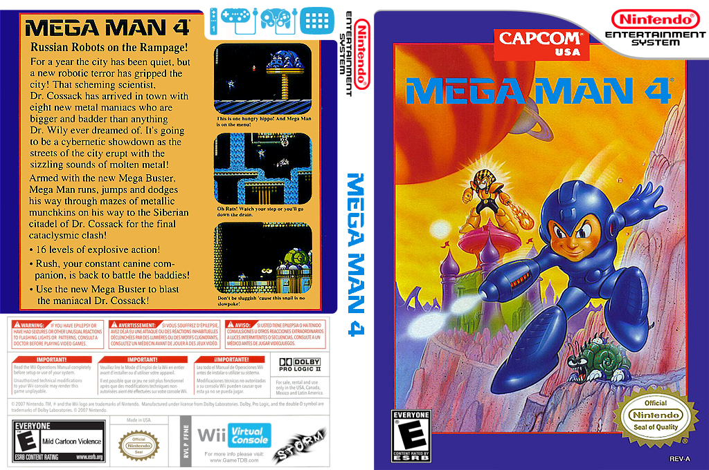 Mega Man 4 — box-texture (US)