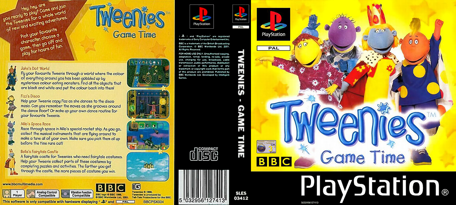Tweenies - Game Time — box-texture (EU)