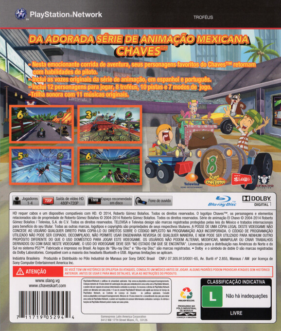 Chavo Kart, El — box-2D-back (BR)