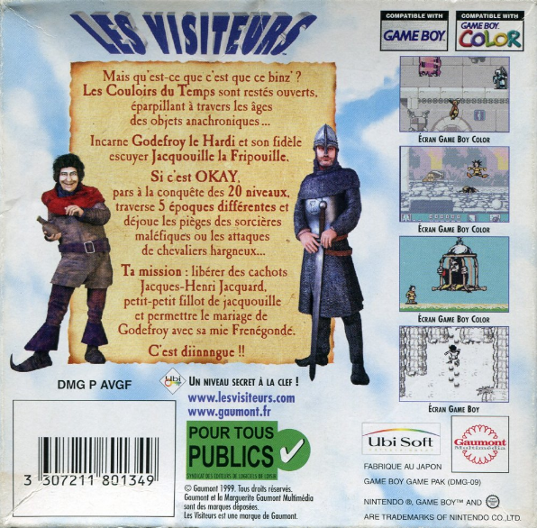 Visiteurs, Les — box-2D-back (FR)