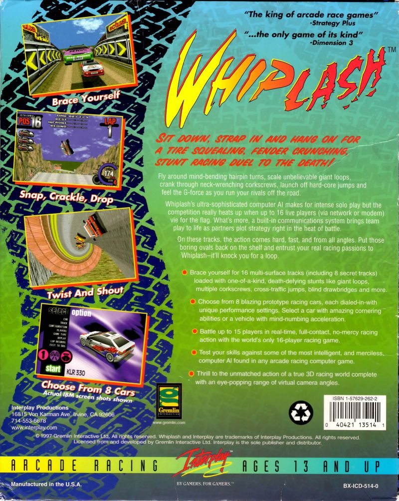 Fatal Racing — box-2D-back (US)