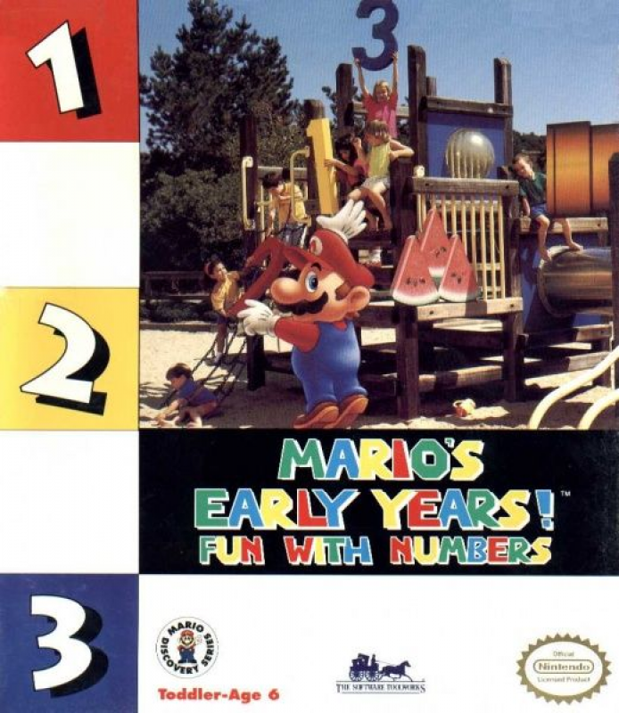 Mario Teaches Sums box art