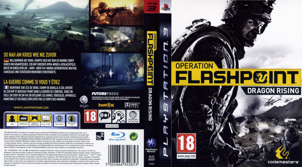 Operation Flashpoint - Dragon Rising — box-texture (FR)