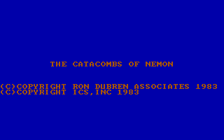 Catacombs Of Nemon, The box art