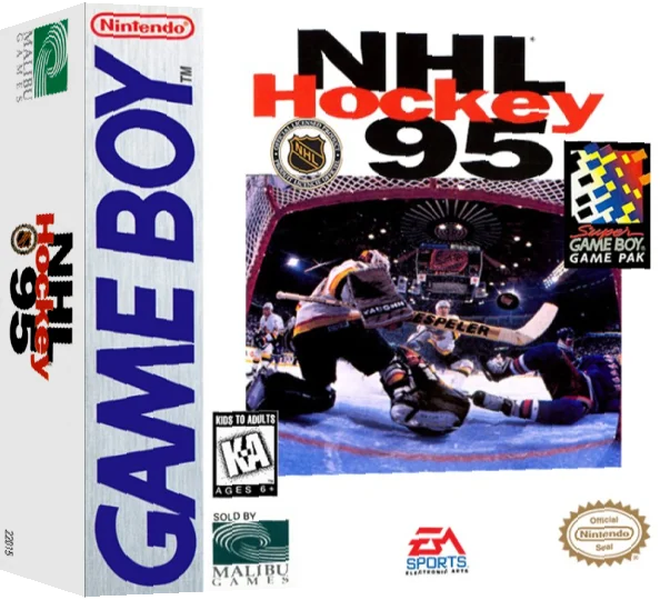 NHL Hockey 95 — box-3D (US)