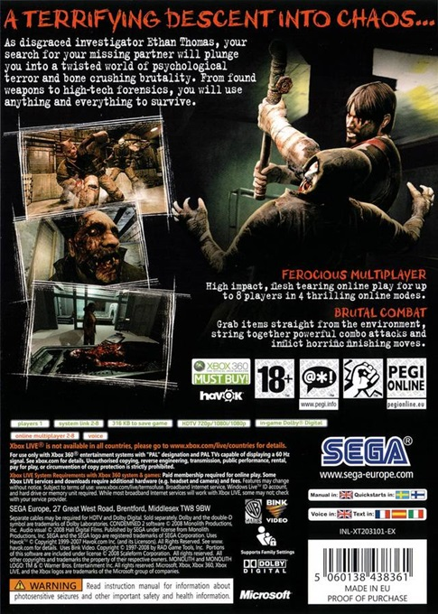 Condemned 2 - Bloodshot — box-2D-back (EU)