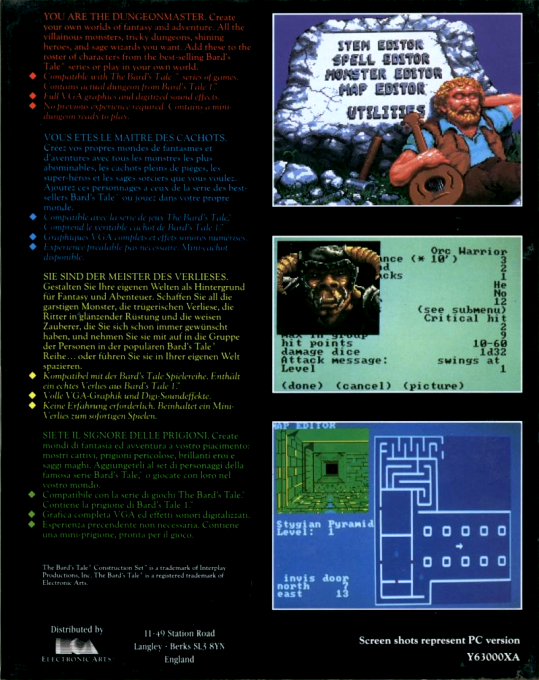 Bard's Tale Construction Set, The — box-2D-back (EU)