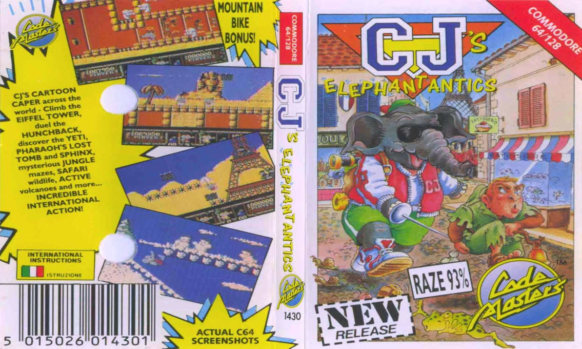 CJ's Elephant Antics — box-texture (EU)