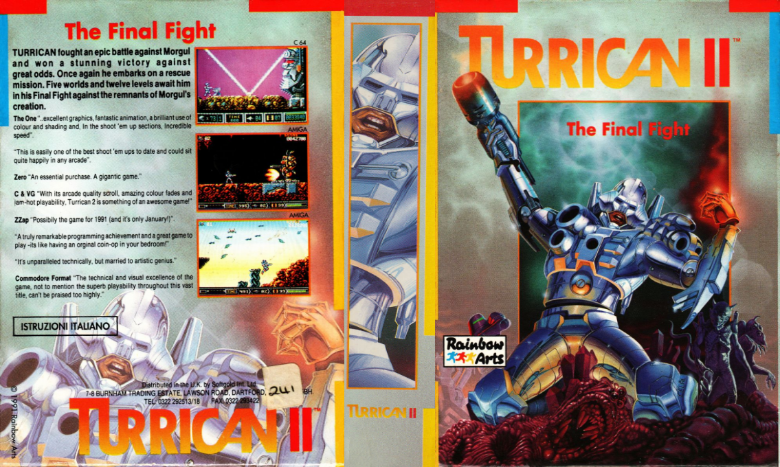 Turrican 2 - The Final Fight — box-texture (EU)