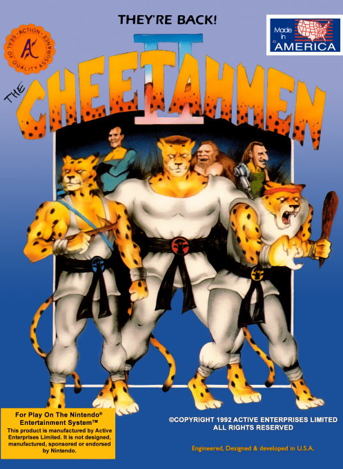 Cheetahmen II box art