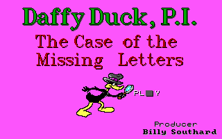 Daffy Duck, P.i. - The Case Of The Missing Letters — sstitle (US)