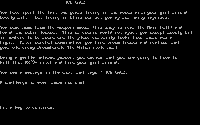 Eamon Adventure Disk II : The Ice Cave box art