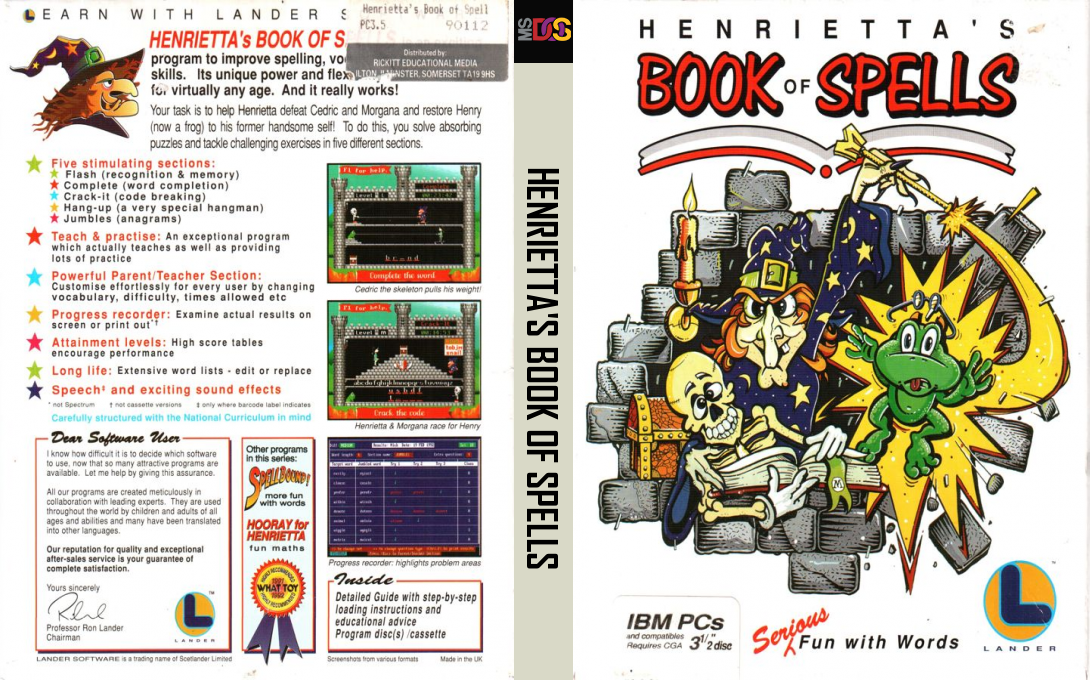 Henrietta's Book of Spells — box-texture (EU)