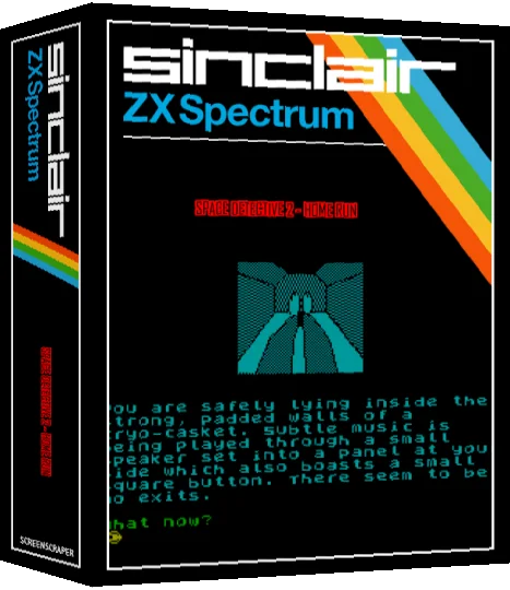 Space Detective II - Home Run — box-3D (SS)