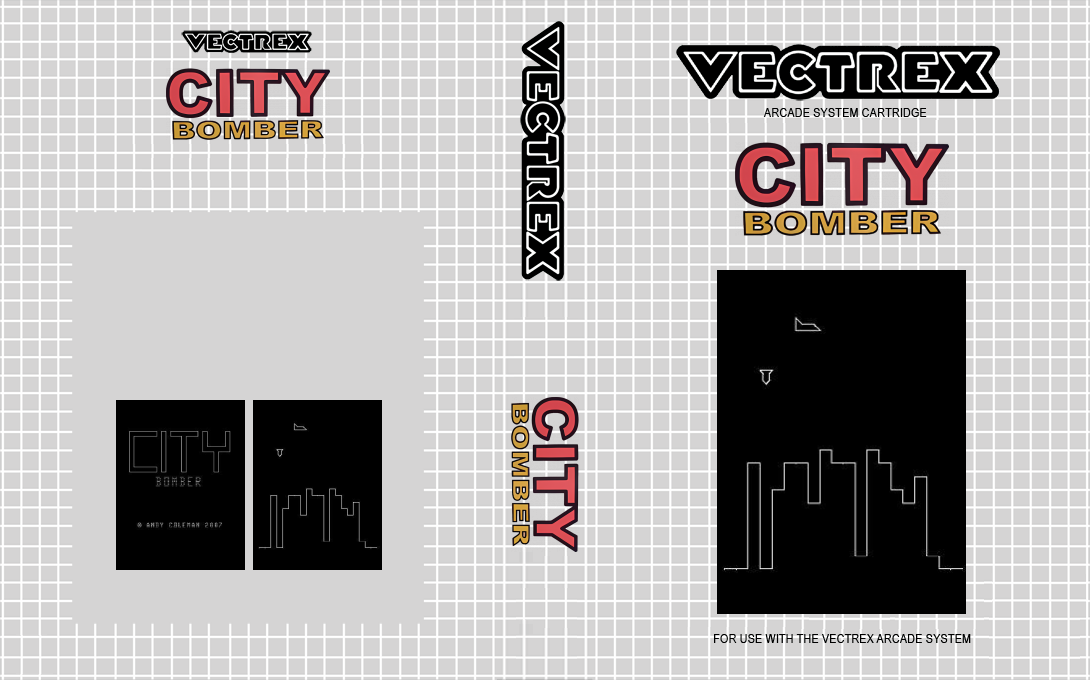 Vectrex City Bomber Freeware Edition — box-texture (SS)