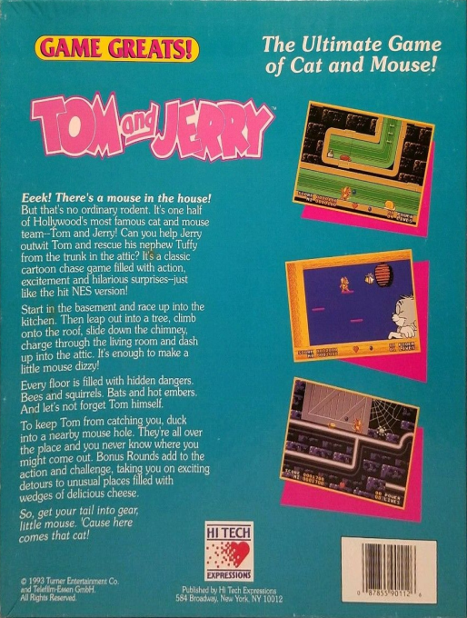 Tom And Jerry — box-2D-back (US)