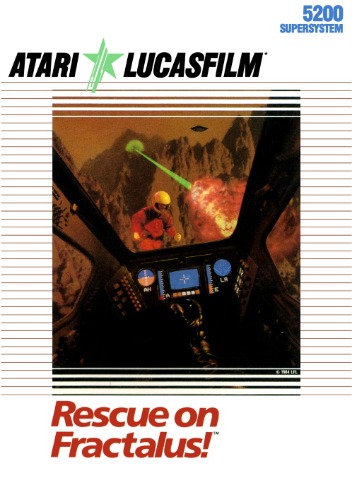 Rescue On Fractalus! box art