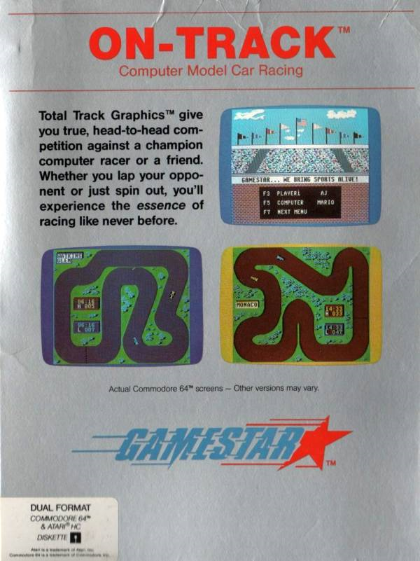 On-track - Computer Model Car Racing box art