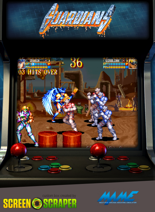 Guardians: Denjin Makai II — box-2D (SS)