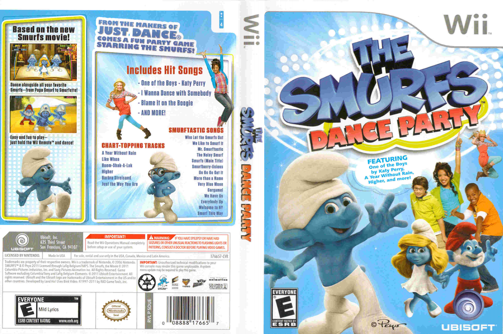 Smurfs, The - Dance Party — box-texture (US)