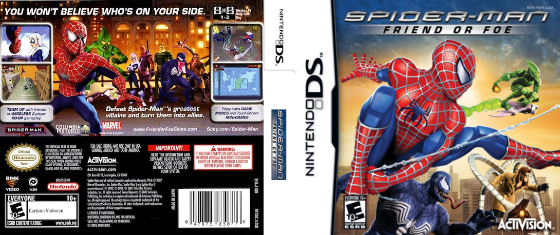 Spider-Man - Friend or Foe — box-texture (US)