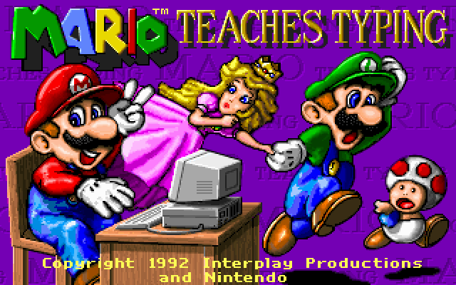 Mario Teaches Typing — sstitle (US)