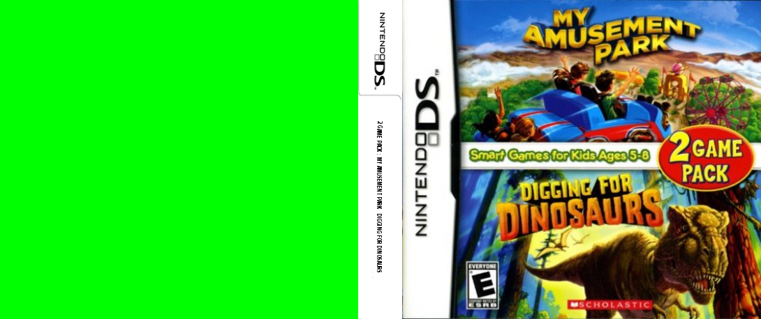 2 Game Pack - My Amusement Park + Digging for Dinosaurs — box-texture (US)