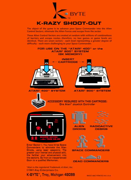 K-razy Shootout — box-2D-back (WOR)