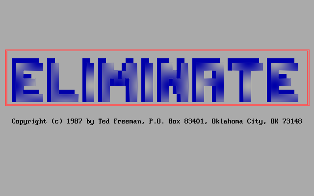 Eliminate box art