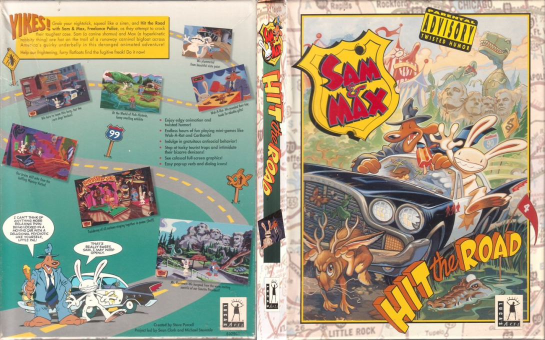 Sam And Max Hit The Road — box-texture (US)