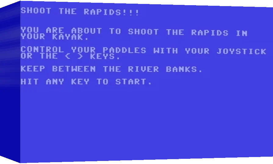 Shoot the Rapids — box-3D (WOR)