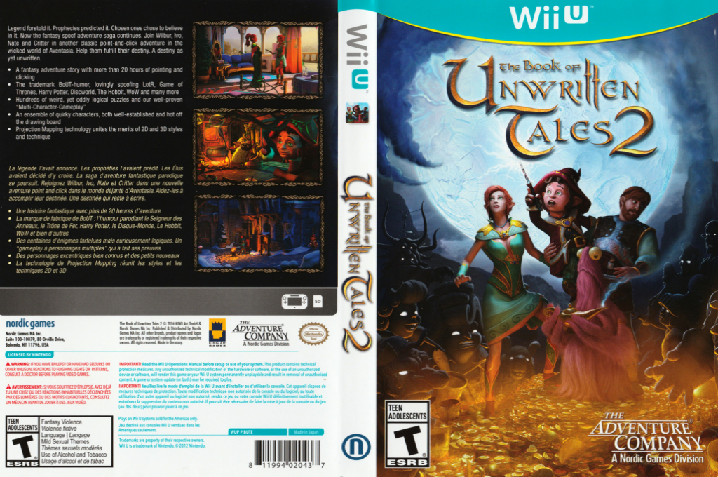 Book of Unwritten Tales 2, The — box-texture (US)