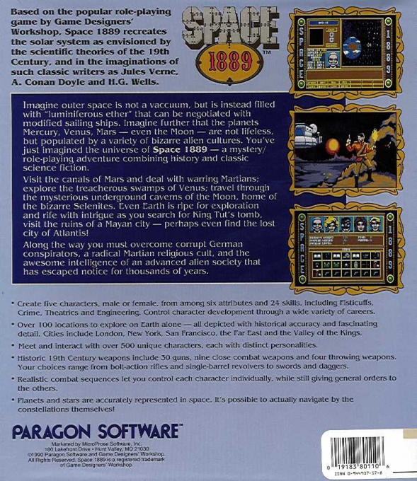 Space 1889 — box-2D-back (US)