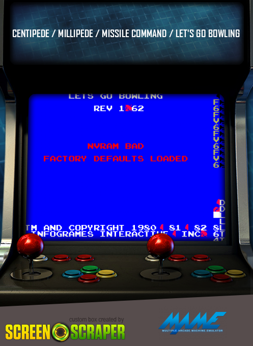 Centipede / Millipede / Missile Command / Let's Go Bowling box art