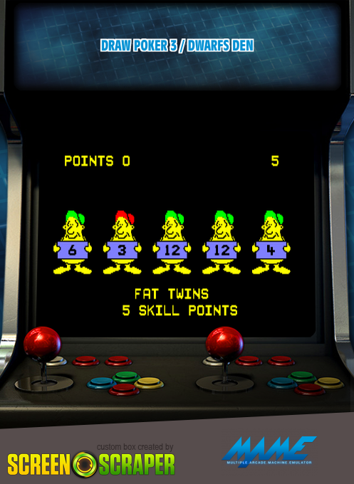 Draw Poker 3 / Dwarfs Den — box-2D (SS)