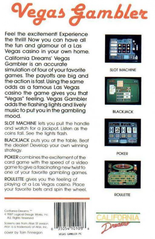 Vegas Gambler — box-2D-back (US)
